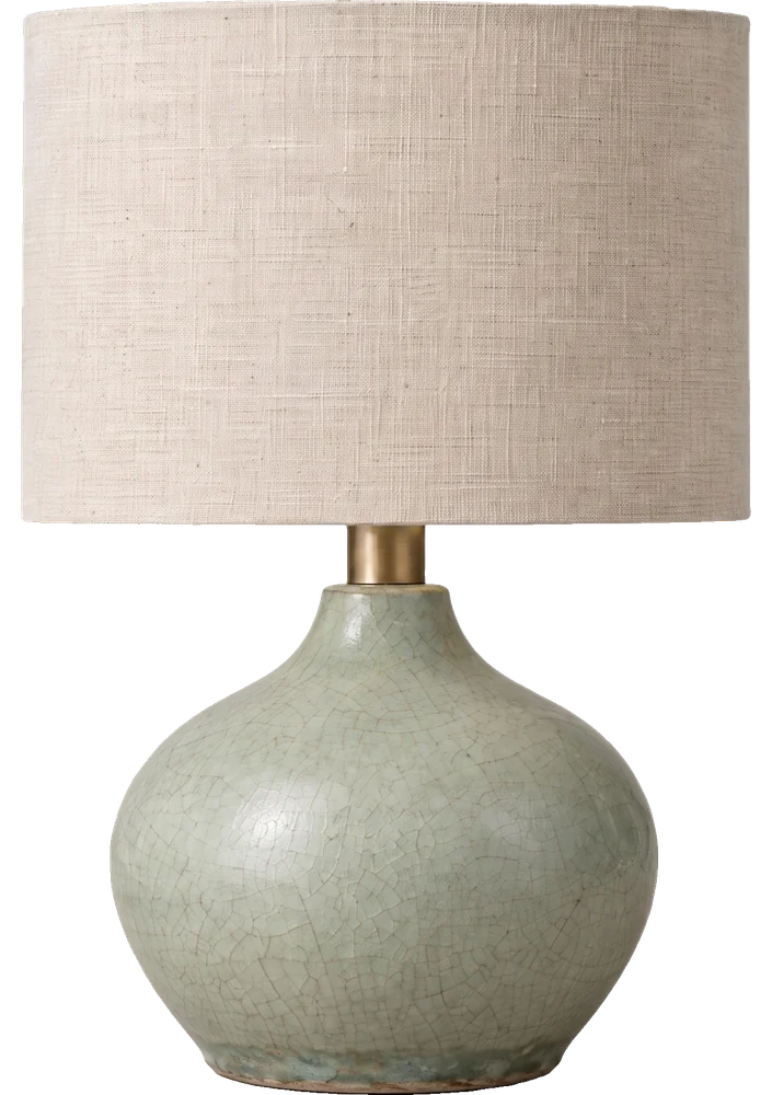 Gourd drawn to scale: 34 cm tall, 30 cm across the shade, 22 cm across the base