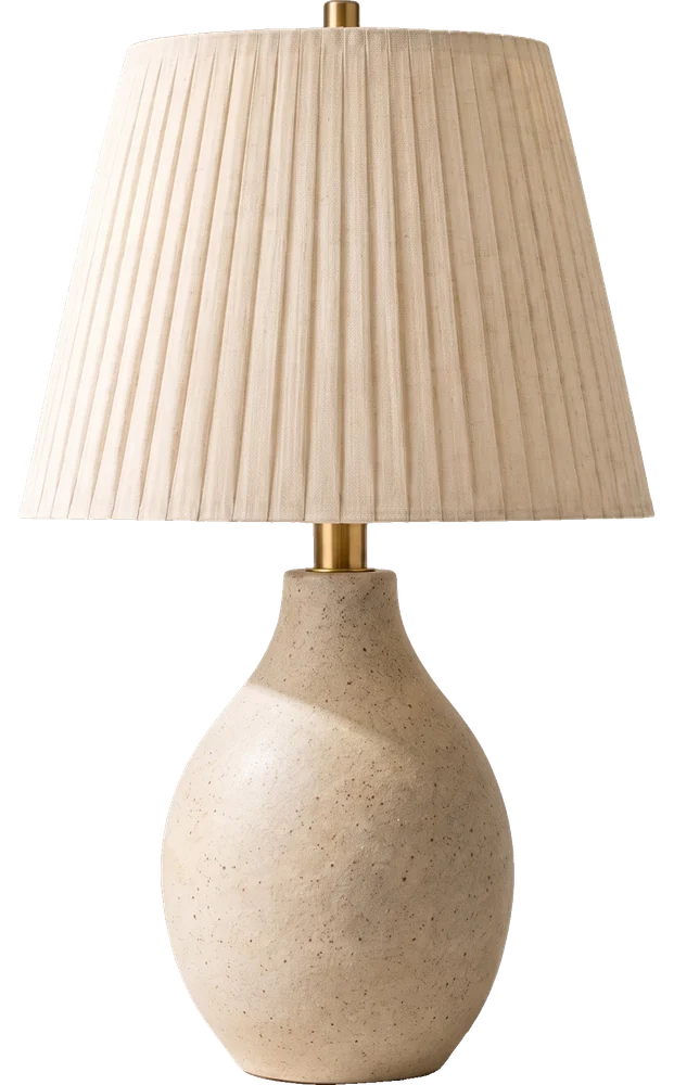 Ferris drawn to scale: 42 cm tall, 30 cm across the shade, 16 cm across the base