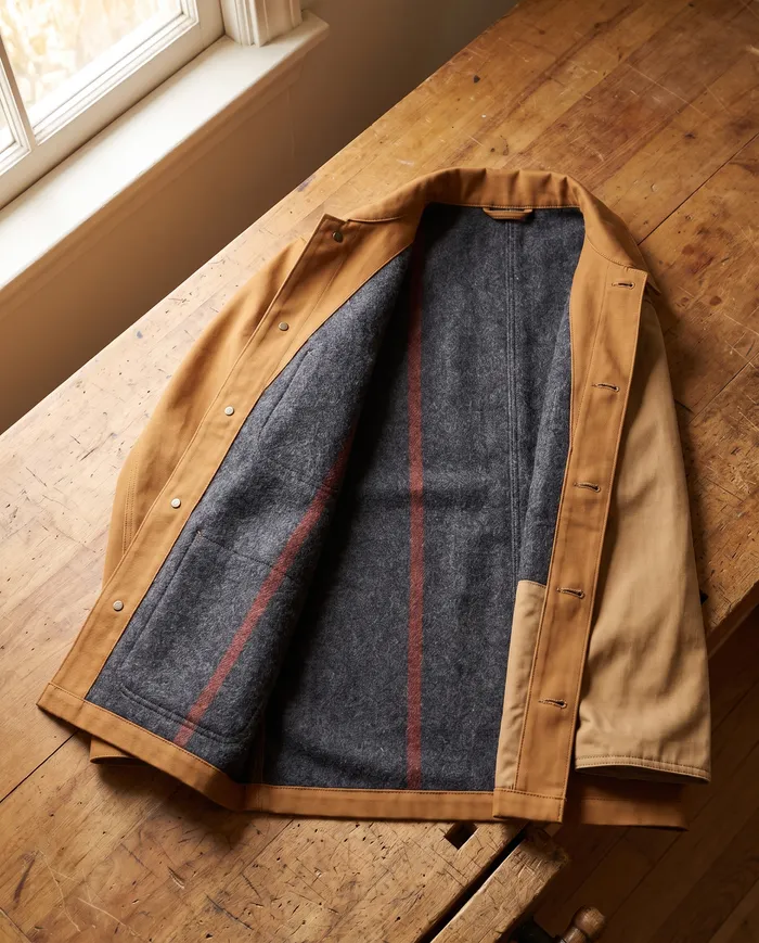 Carrington chore jacket: the blanket lining, inside