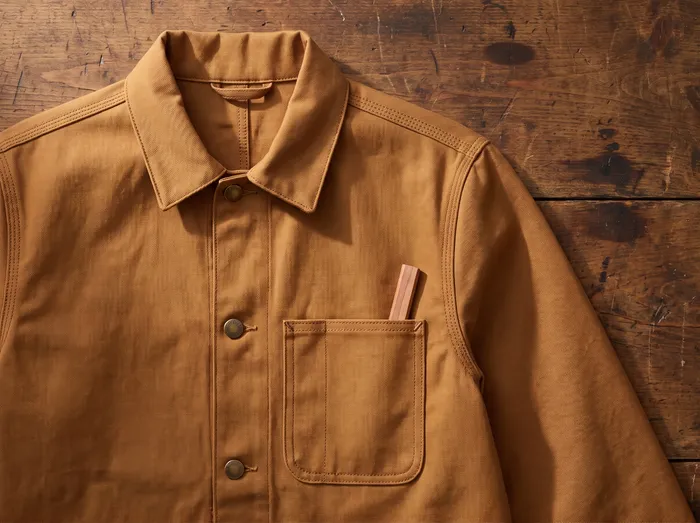 Carrington chore jacket: construction detail