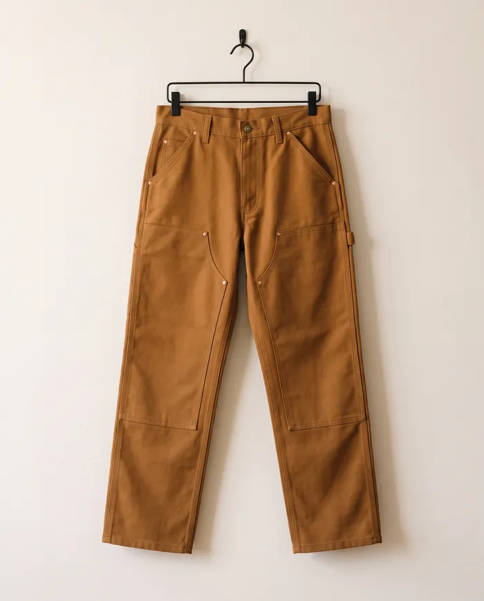 Wickham work trousers: on a hanger