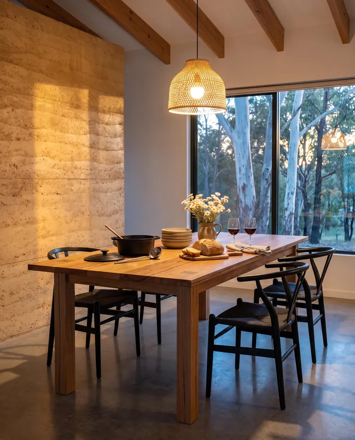 Hamelin dining table: in a dining room