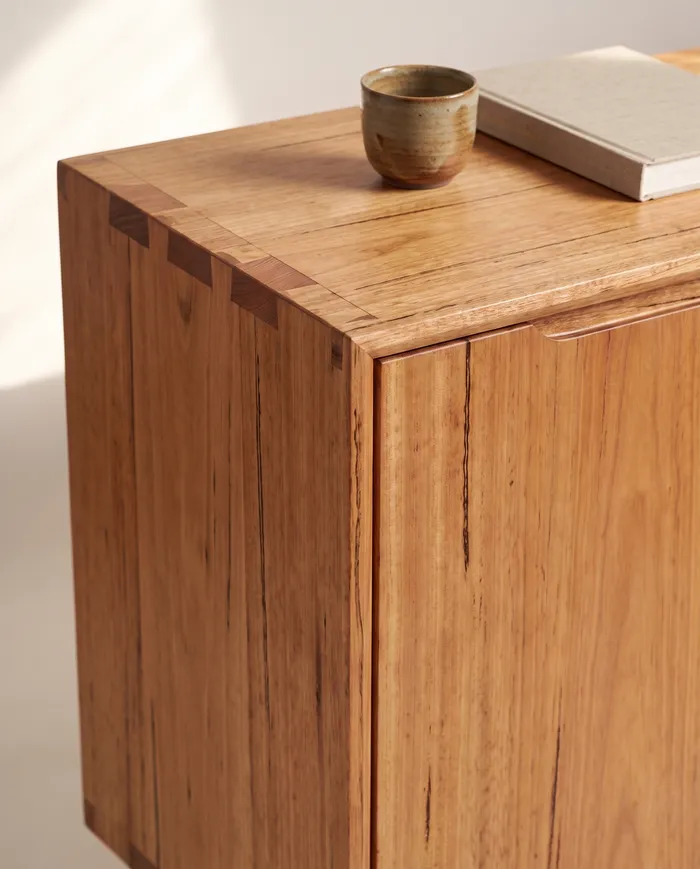 Swan: about sixty dovetails, cut with a saw and a chisel.