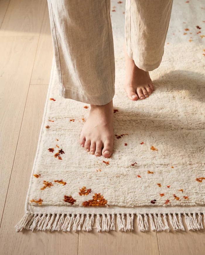 Bay of Fires rug: underfoot