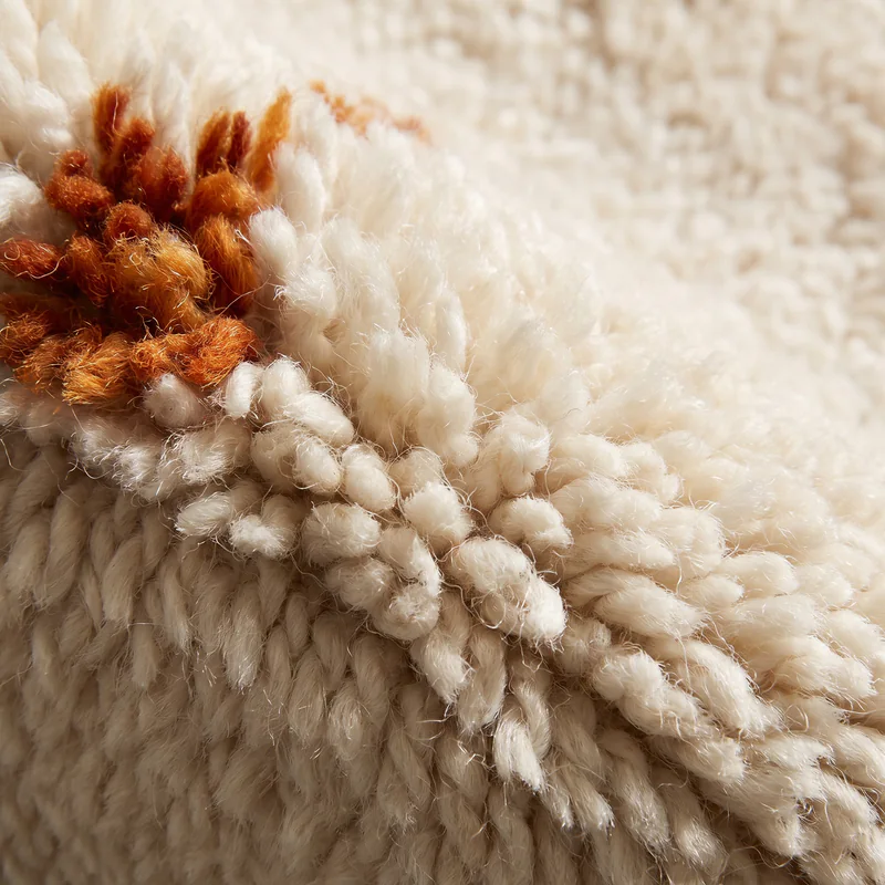Bay of Fires rug: the pile up close