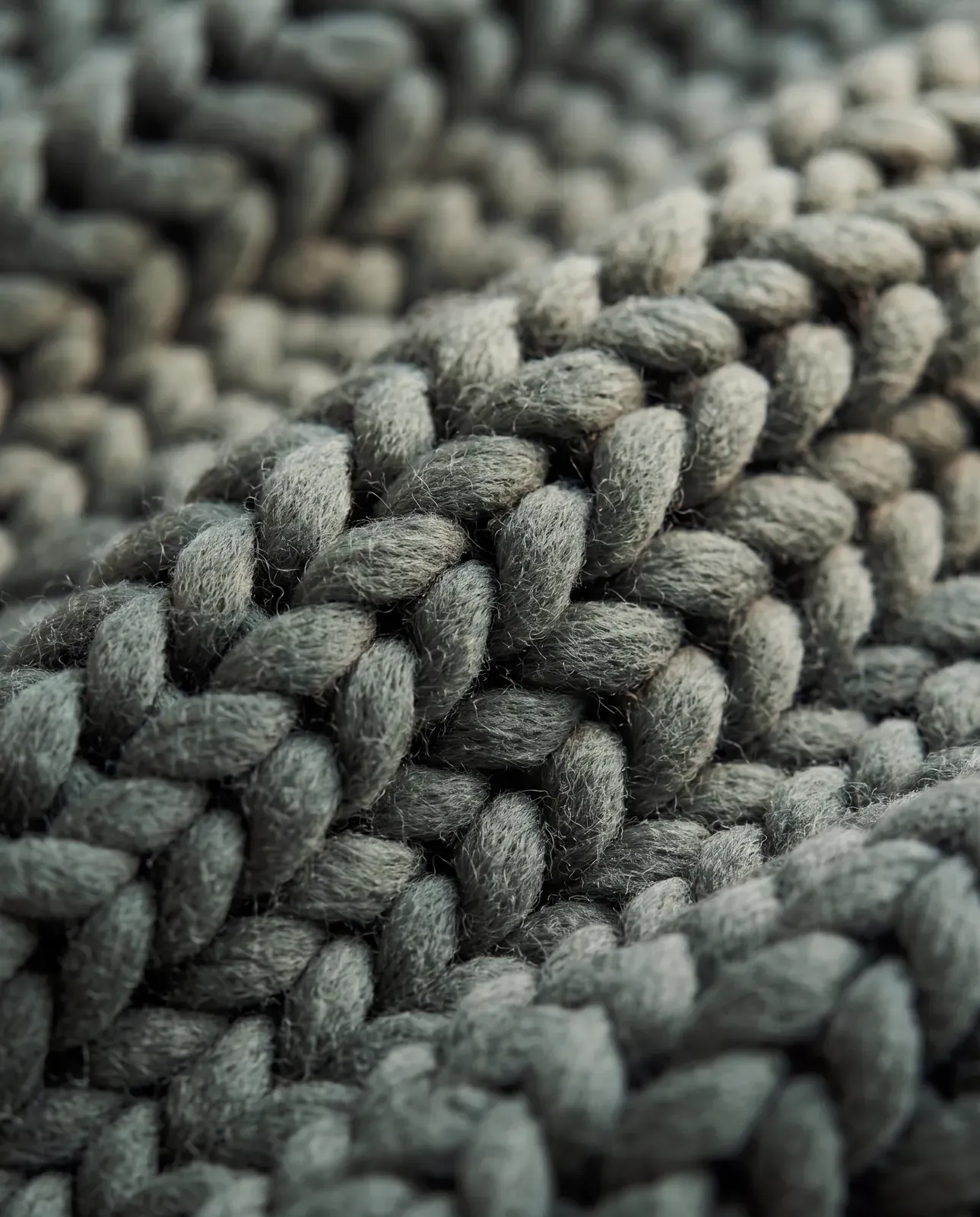 The knit, macro